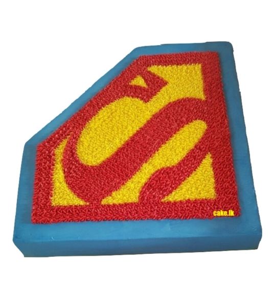 Super Man Logo Cake 1.5Kg
